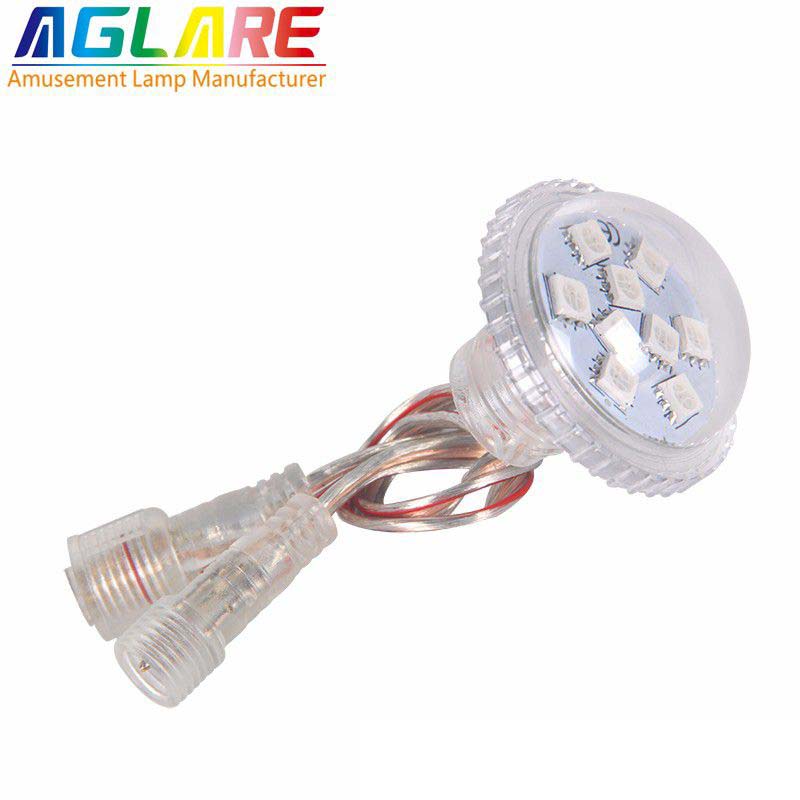 40mm Waterproof dc12v 40mm 9pcs 5050smd rgb led pixel light 059